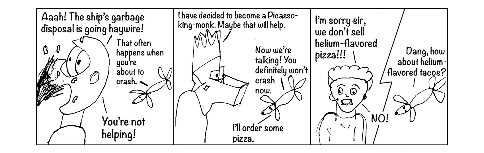 Spontaneous cartoon, strip 3 of 48
