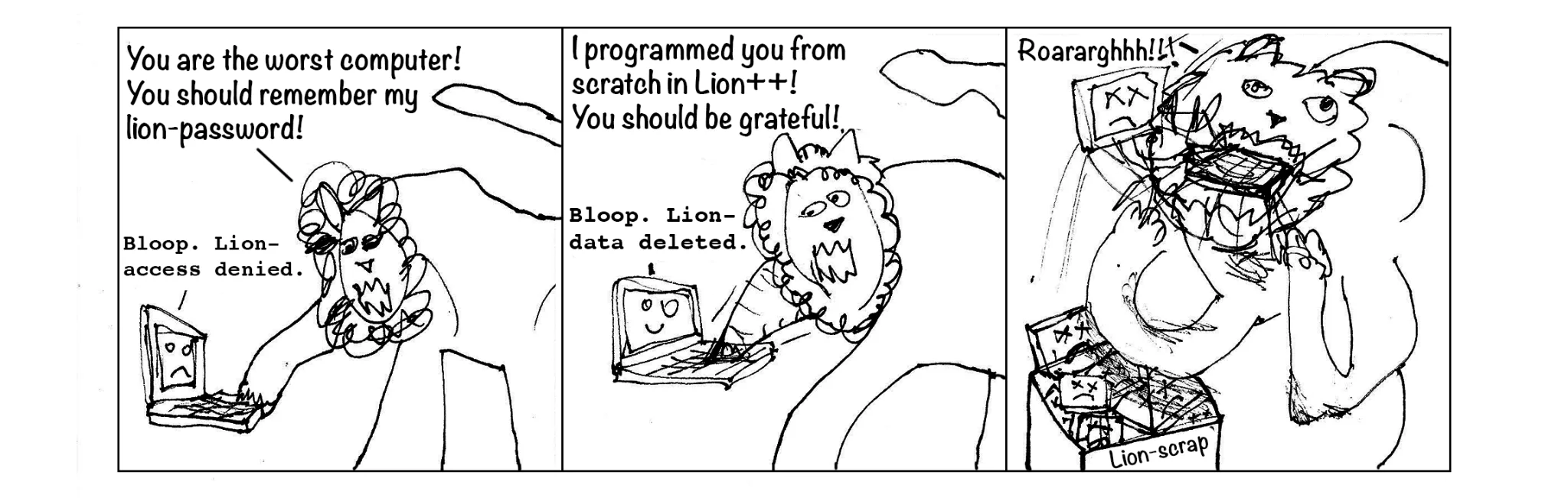 Spontaneous cartoon, strip 8 of 48