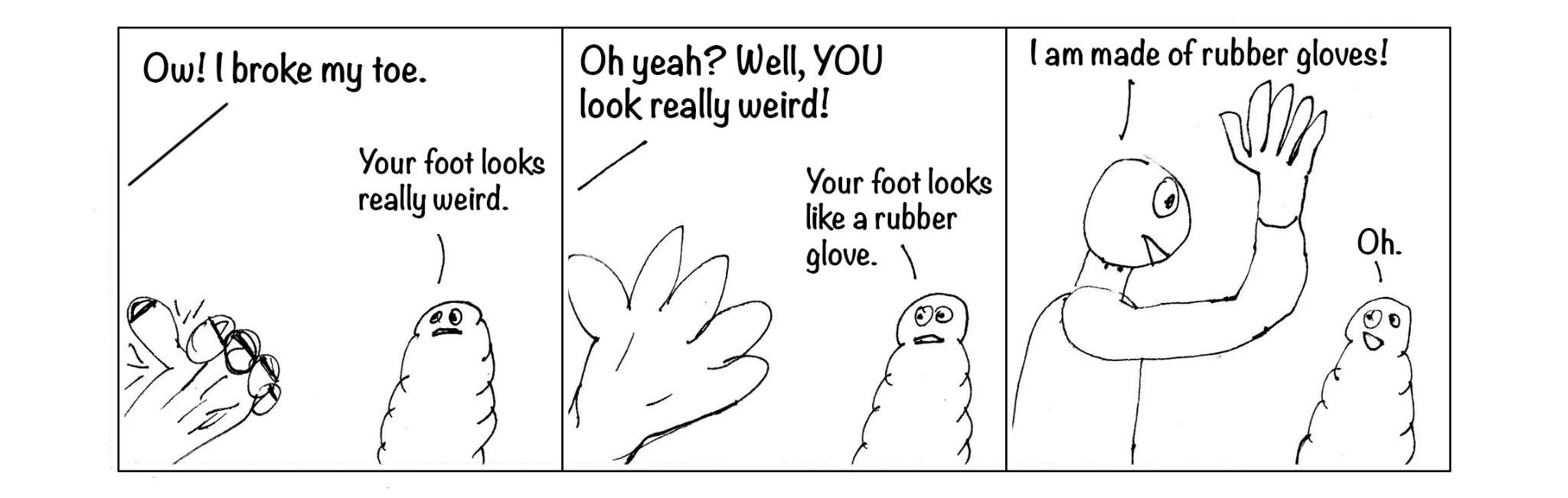 Spontaneous cartoon, strip 12 of 48