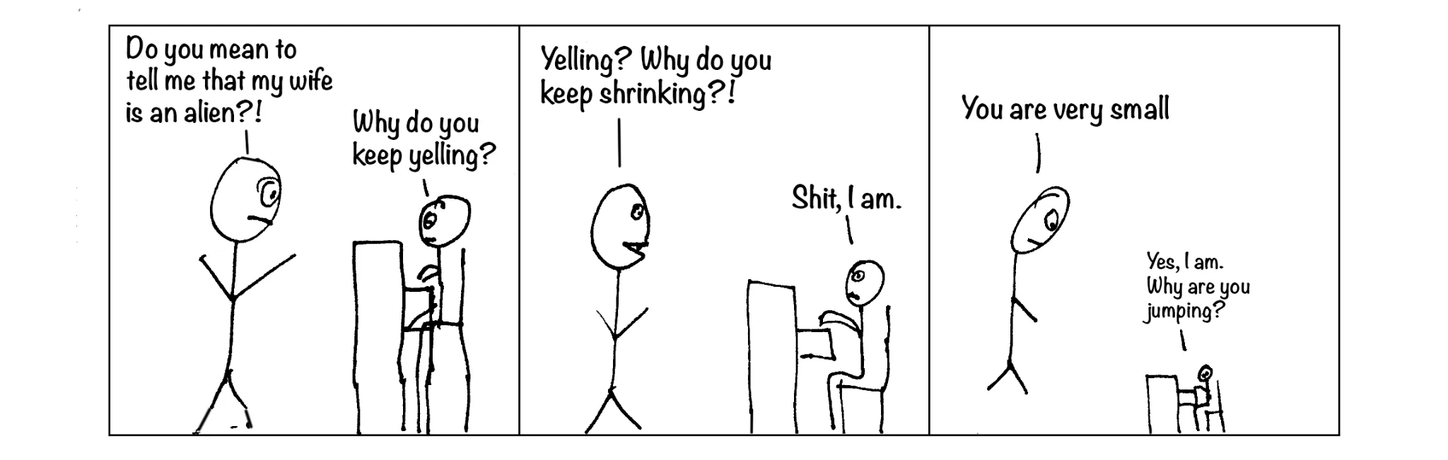 Spontaneous cartoon, strip 16 of 48