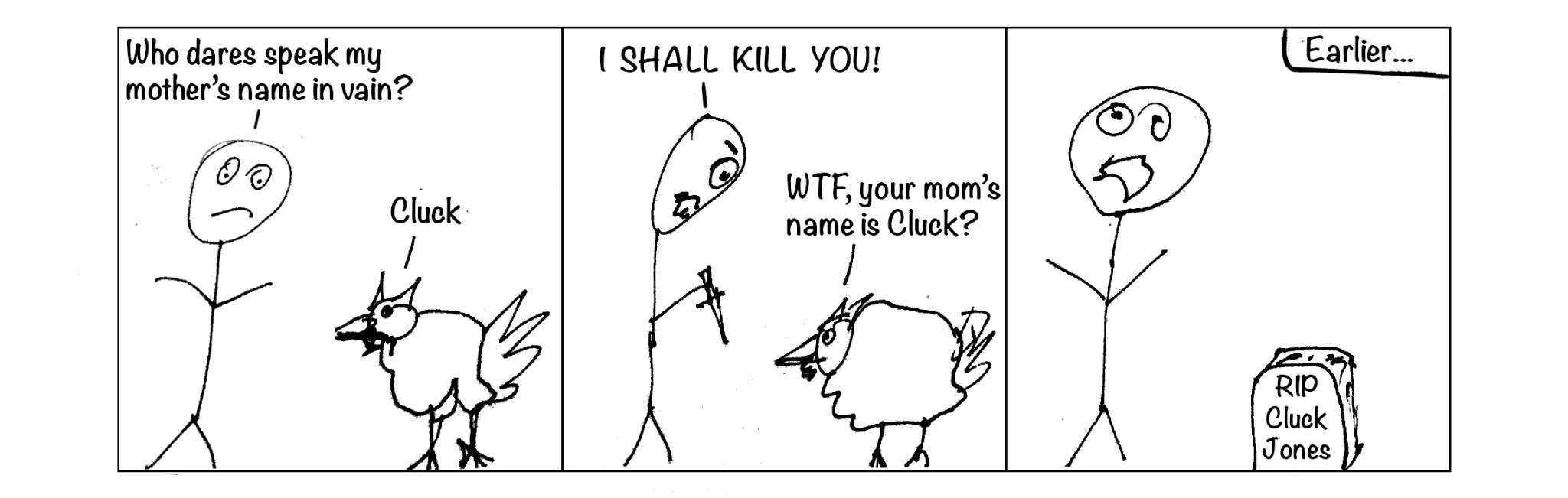 Spontaneous cartoon, strip 18 of 48