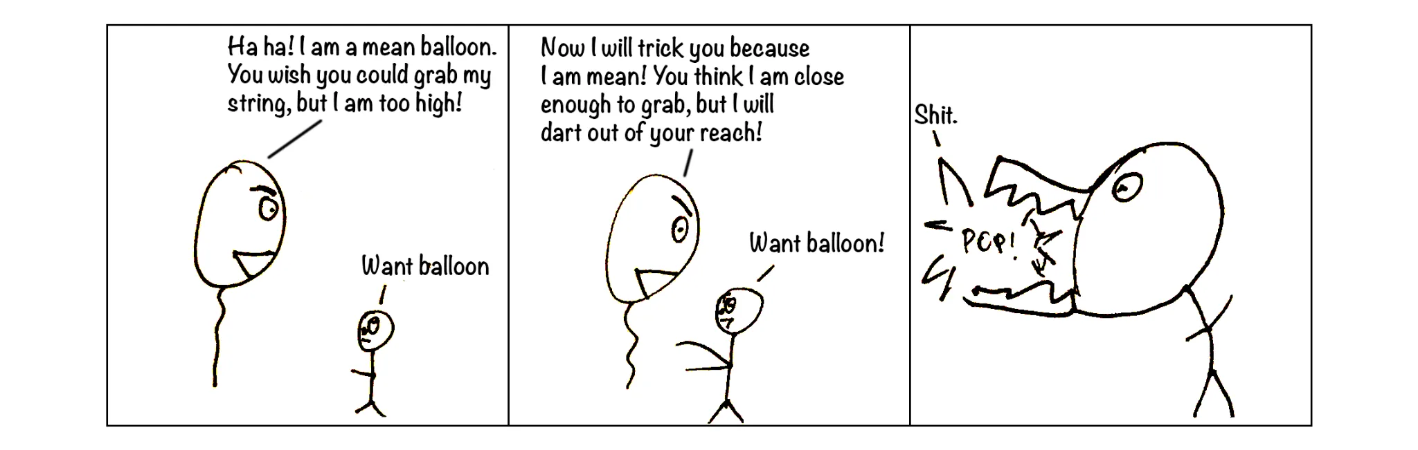 Spontaneous cartoon, strip 23 of 48