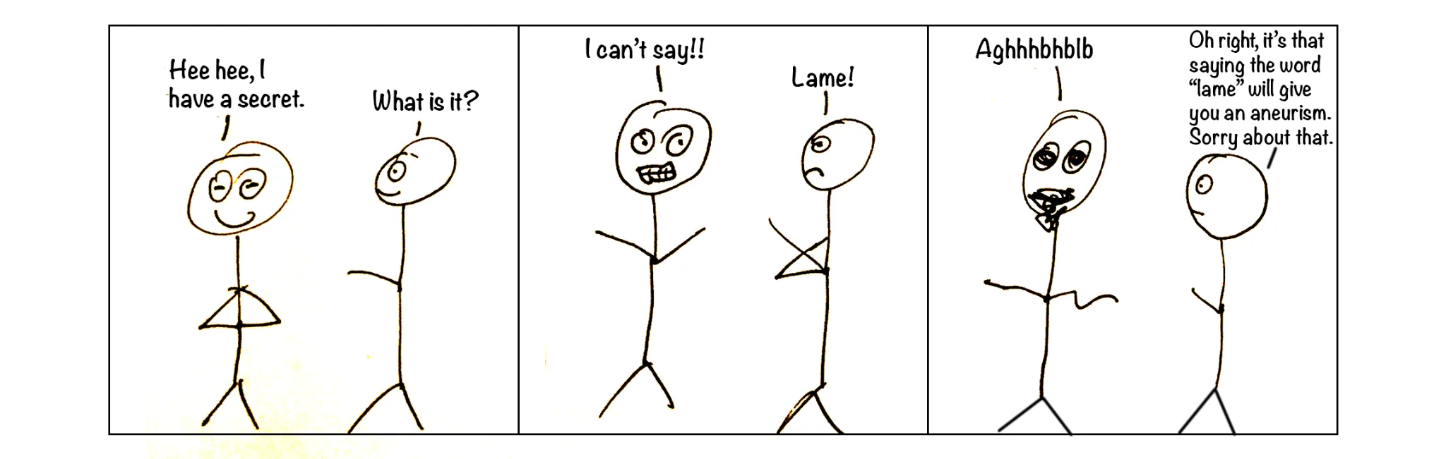 Spontaneous cartoon, strip 27 of 48