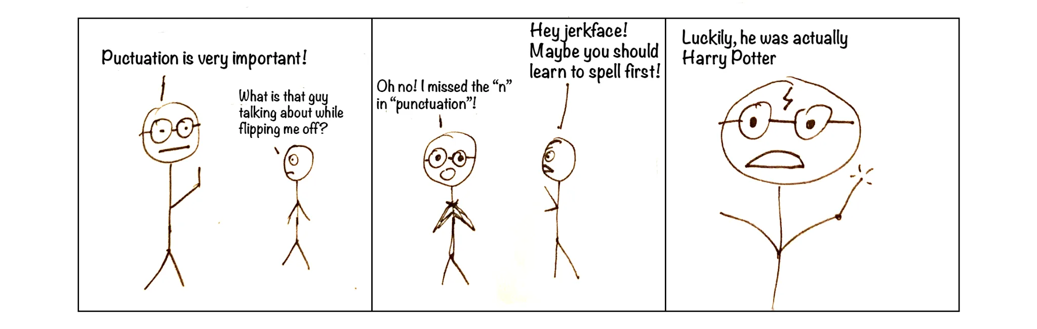 Spontaneous cartoon, strip 30 of 48