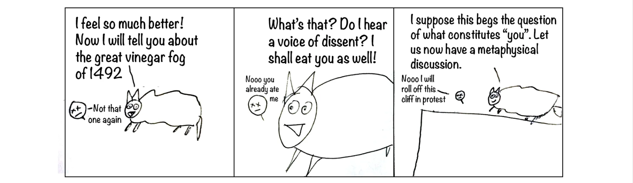 Spontaneous cartoon, strip 32 of 48