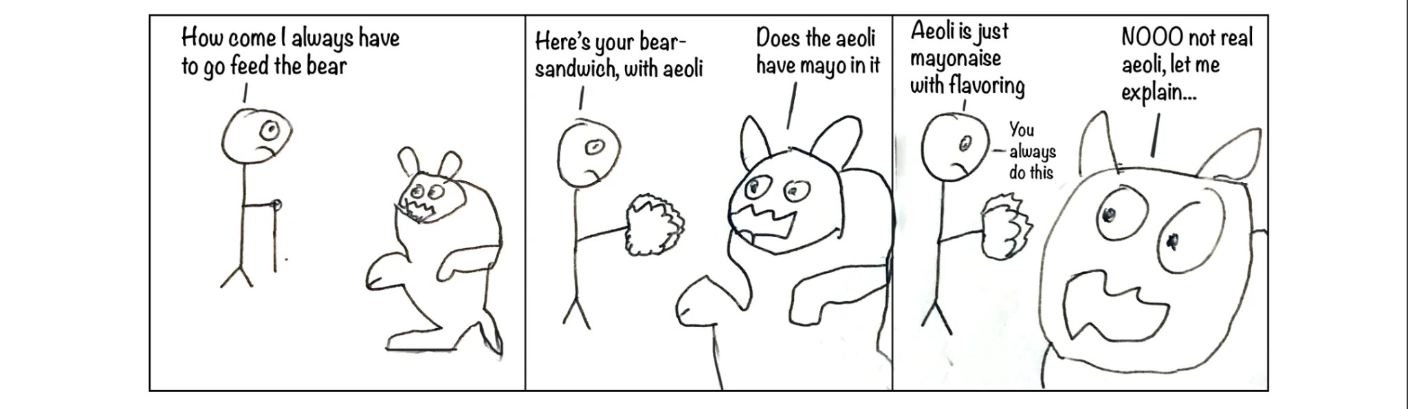 Spontaneous cartoon, strip 38 of 48