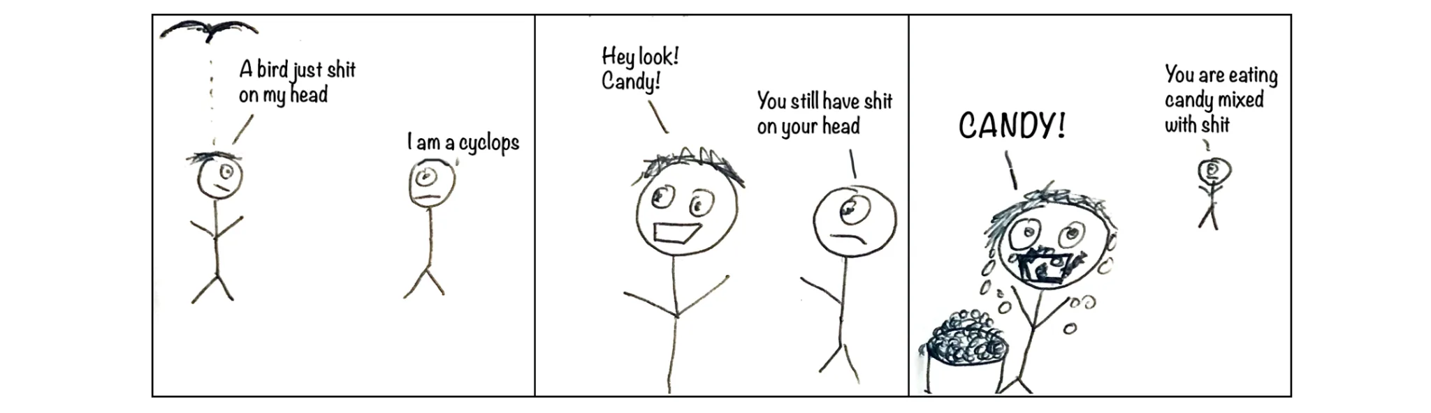 Spontaneous cartoon, strip 39 of 48