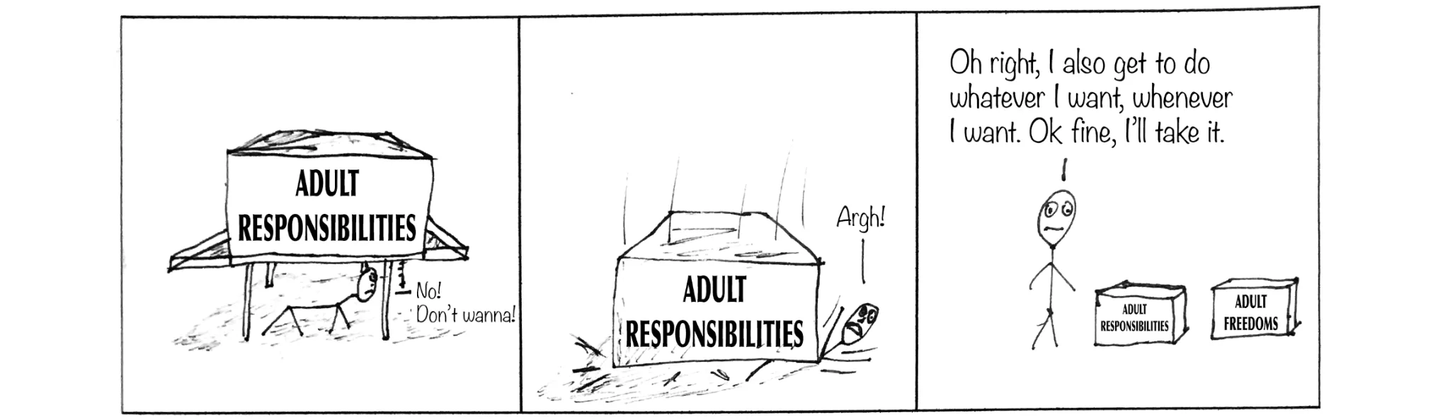 Spontaneous cartoon, strip 43 of 48