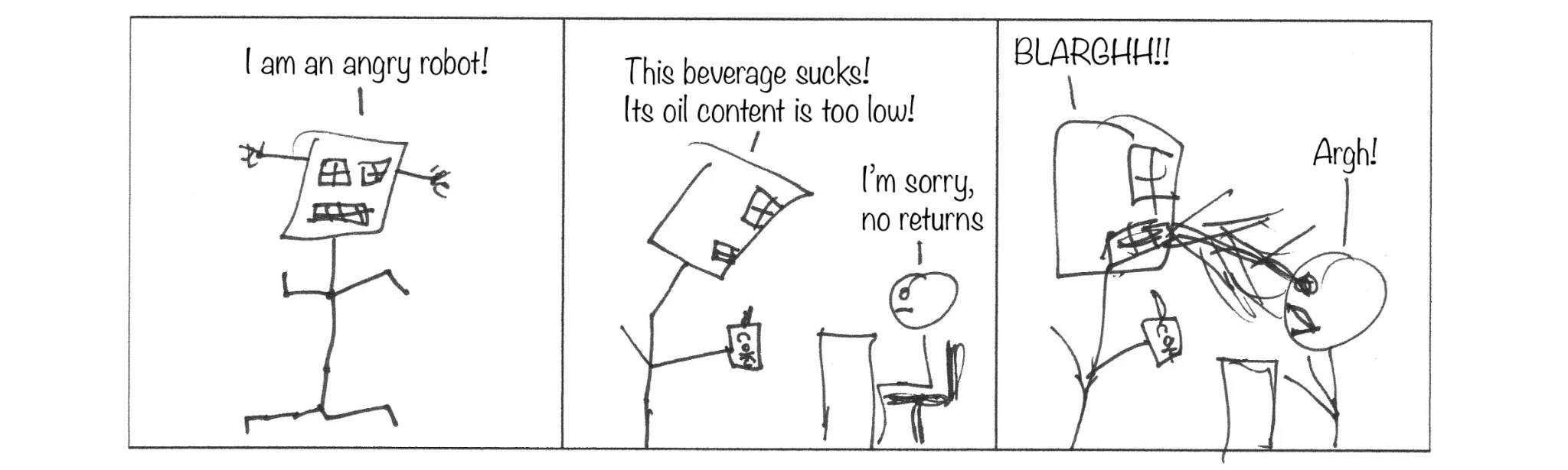 Spontaneous cartoon, strip 48 of 48